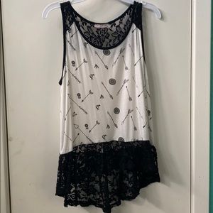 Black and white high low top